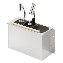 scoop shower scoop dryer for wall mounting i.Scoop Shower Air Silver Unlimited 270 mm x 112 mm H 180 mm holder
